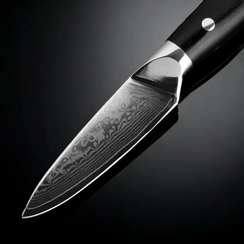 3 Piece Damascus Steel Knife Set (Executive Series), paring knife.