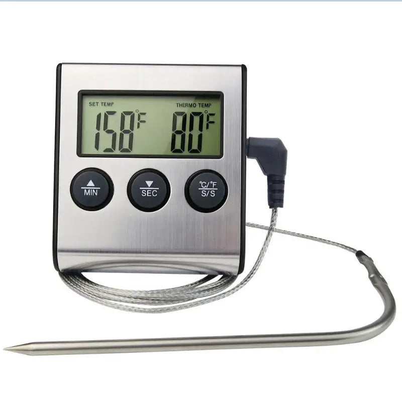 Kitchen Food Thermometer Electronic Timer Probe Meat