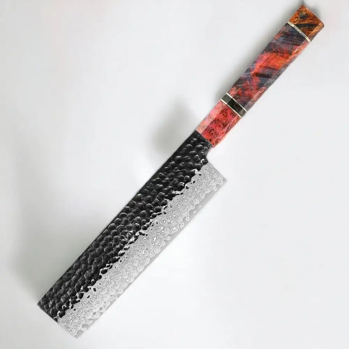 7 Inch Damascus Steel Japanese Nakiri Knife - Nakiri Knife