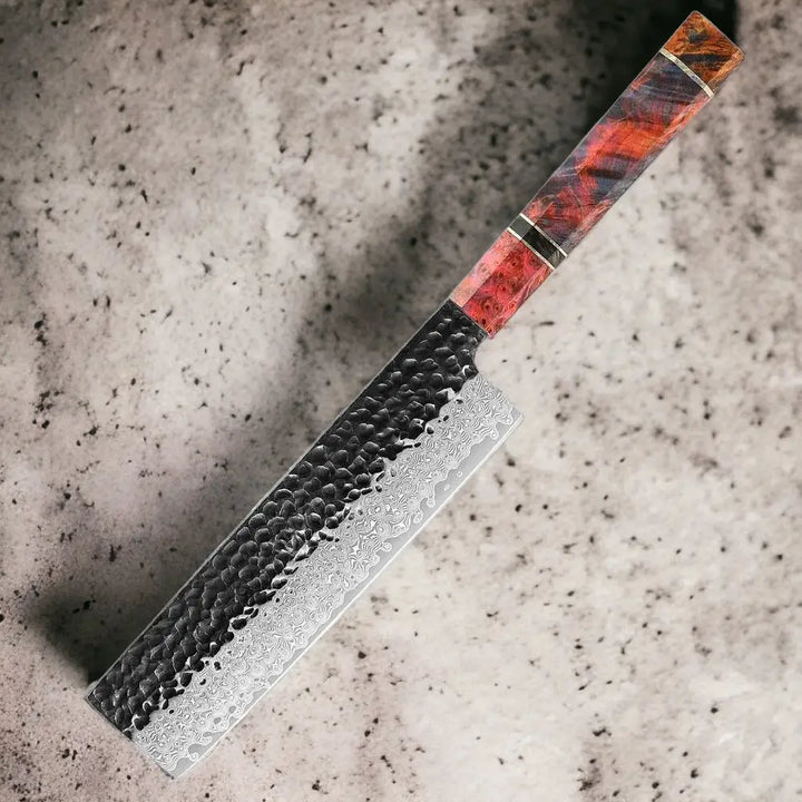 7 Inch Damascus Steel Japanese Nakiri Knife - Nakiri Knife