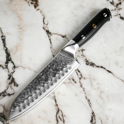 7 Inch Damascus Steel Santoku Knife (Executive Knife Series)