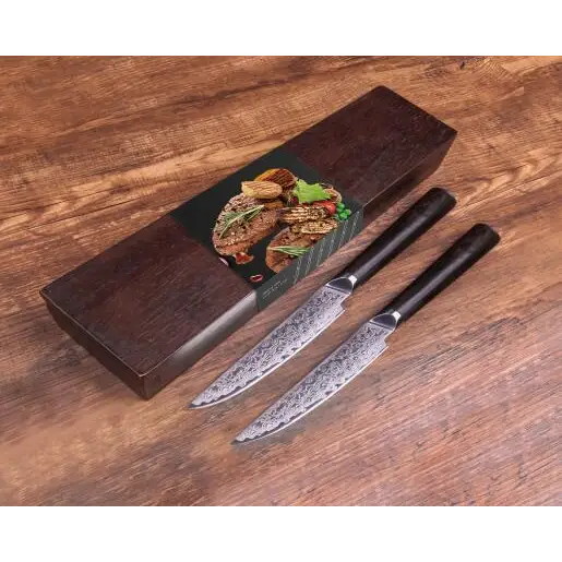 4PCS Damascus Steak Knife Set 5 Inch Steak Knives Germany