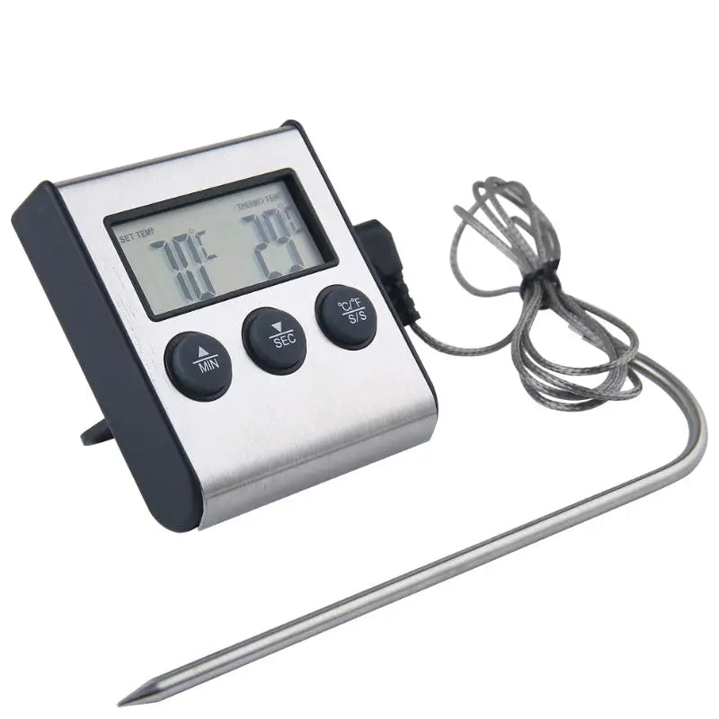 Kitchen Food Thermometer Electronic Timer Probe Meat