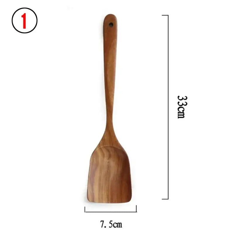 Thailand Teak Natural Wood Tableware Spoon Ladle Turner