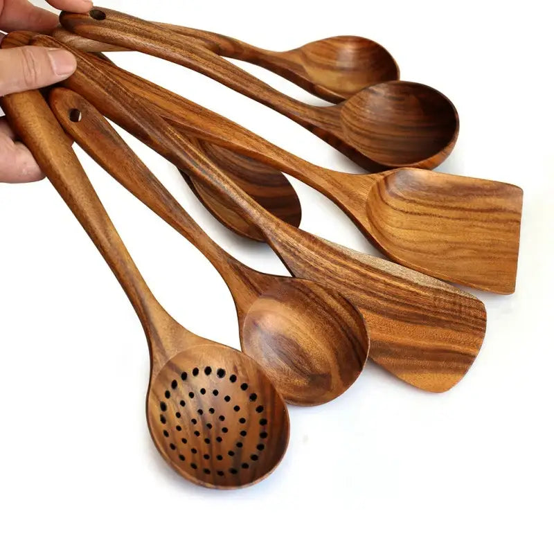 Thailand Teak Natural Wood Tableware Spoon Ladle Turner