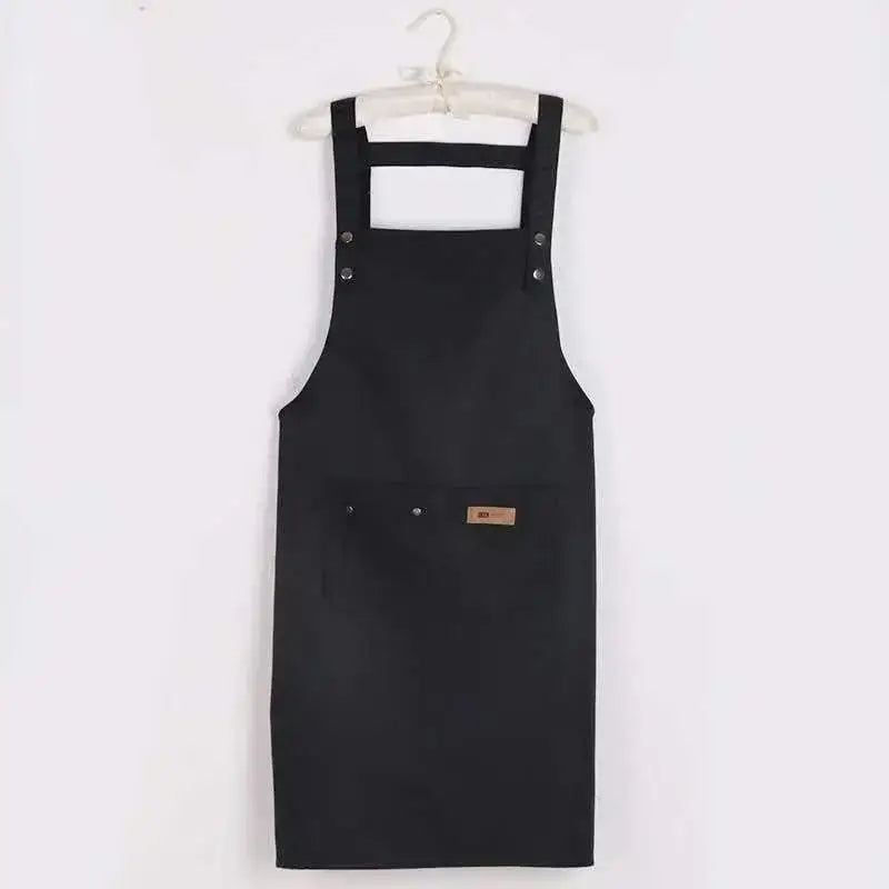 Fashion Canvas Kitchen Aprons For Woman Men Chef Work Apron