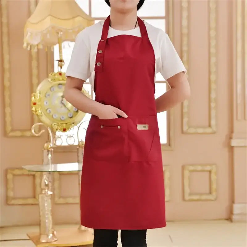 Fashion Canvas Kitchen Aprons For Woman Men Chef Work Apron