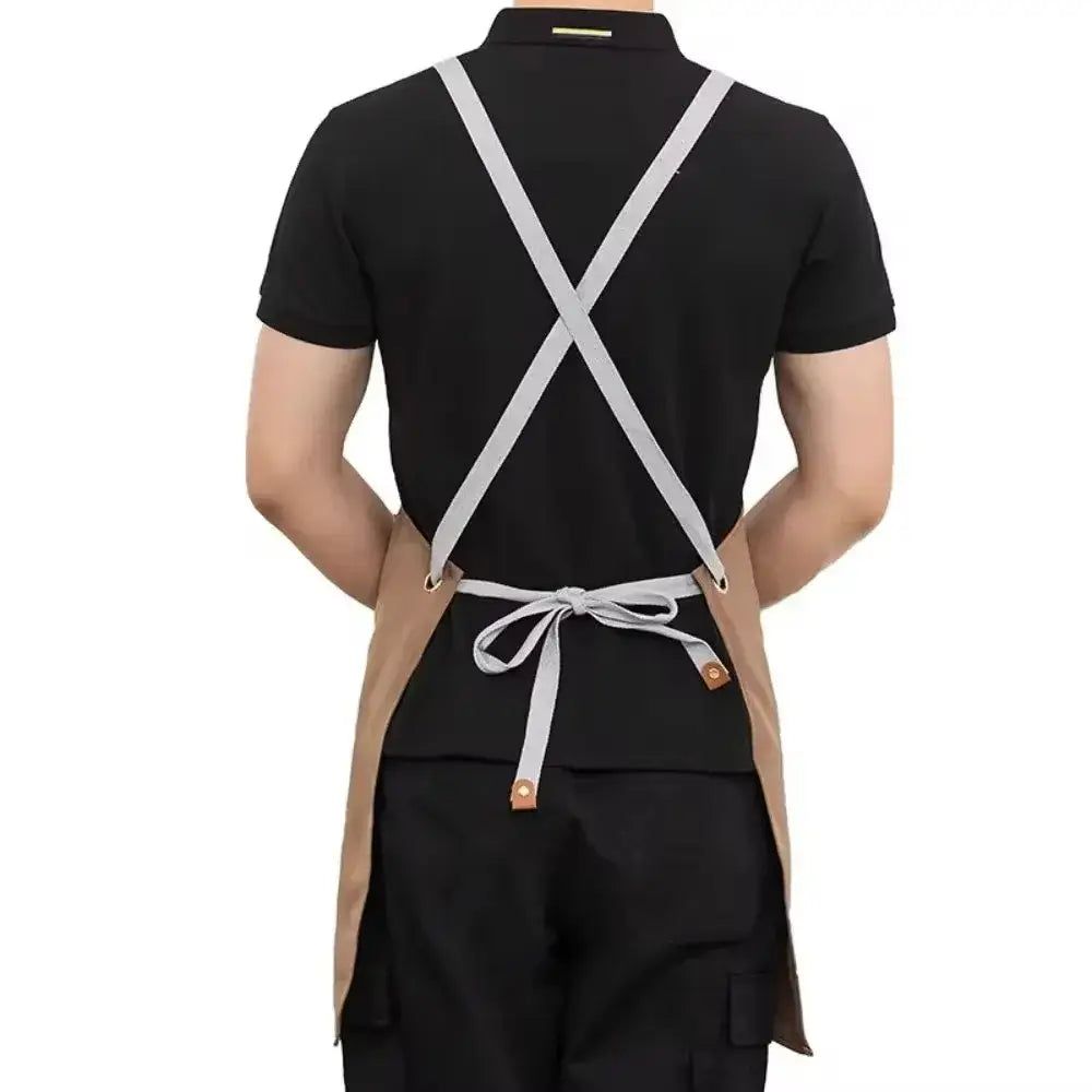 Waterproof Kitchen Apron - black 1pcs