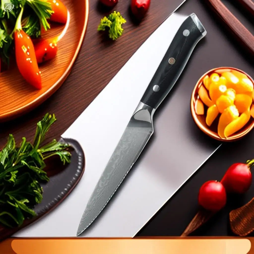 Damascus Stainless Steel Steak Knife Set Ultra-sharp