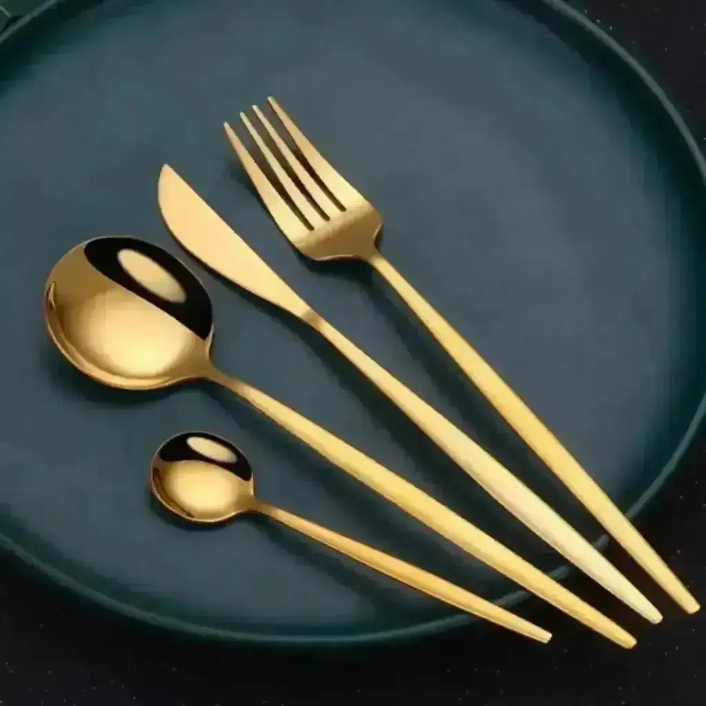 Classic Portuguese Stainless Steel Flatware Set(24 Piece