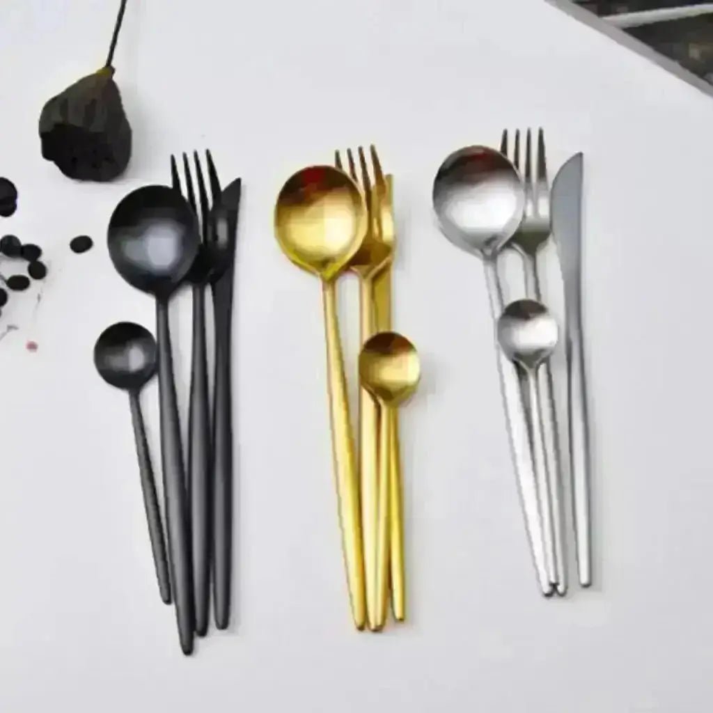 Classic Portuguese Stainless Steel Flatware Set(24 Piece