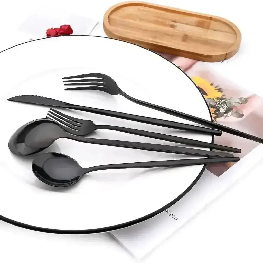 Classic Portuguese Stainless Steel Flatware Set(24 Piece