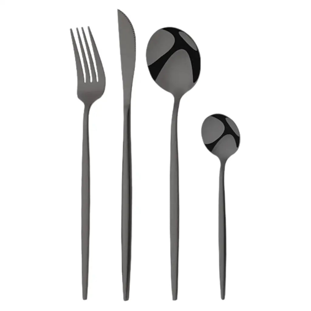 Classic Portuguese Stainless Steel Flatware Set(24 Piece