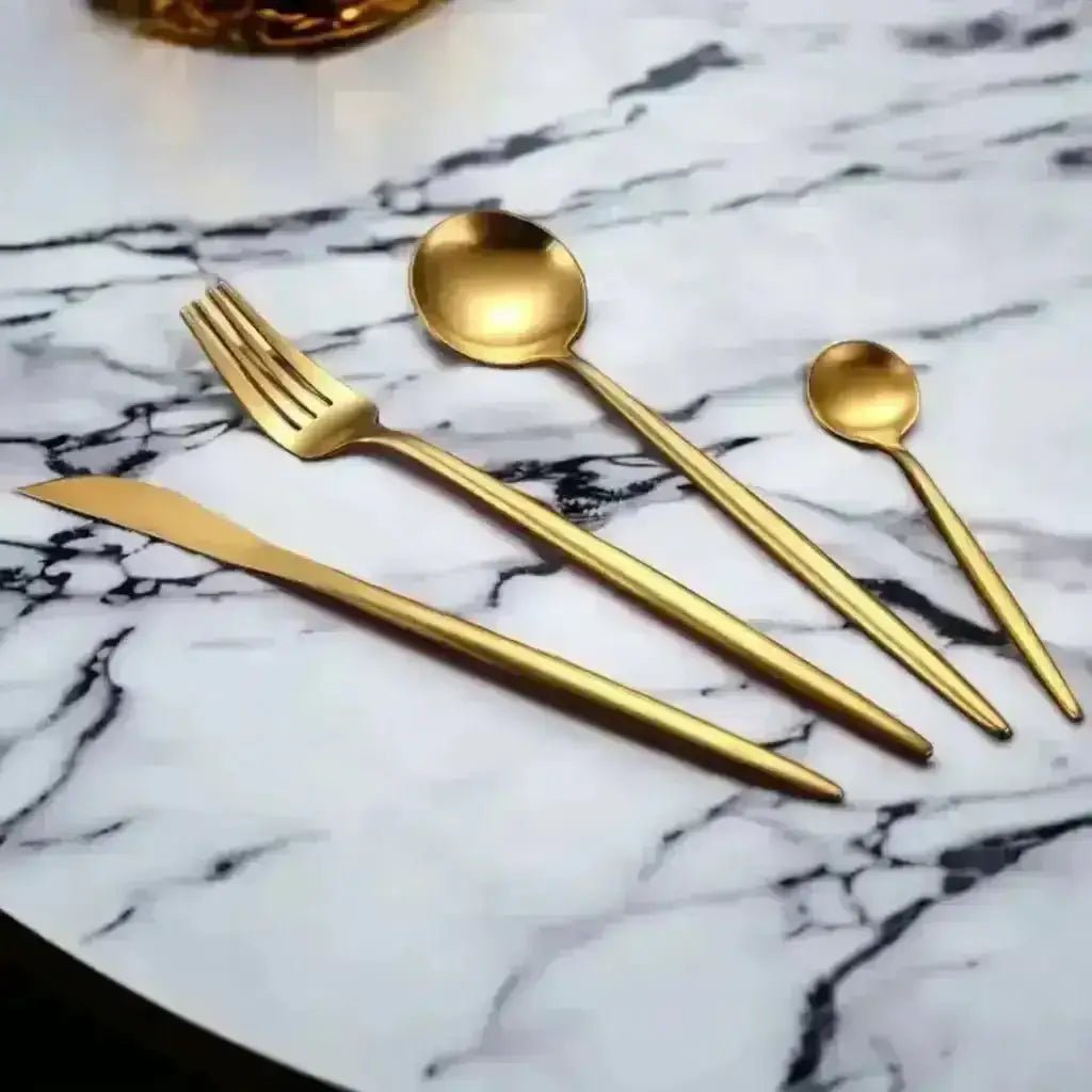 Classic Portuguese Stainless Steel Flatware Set(24 Piece