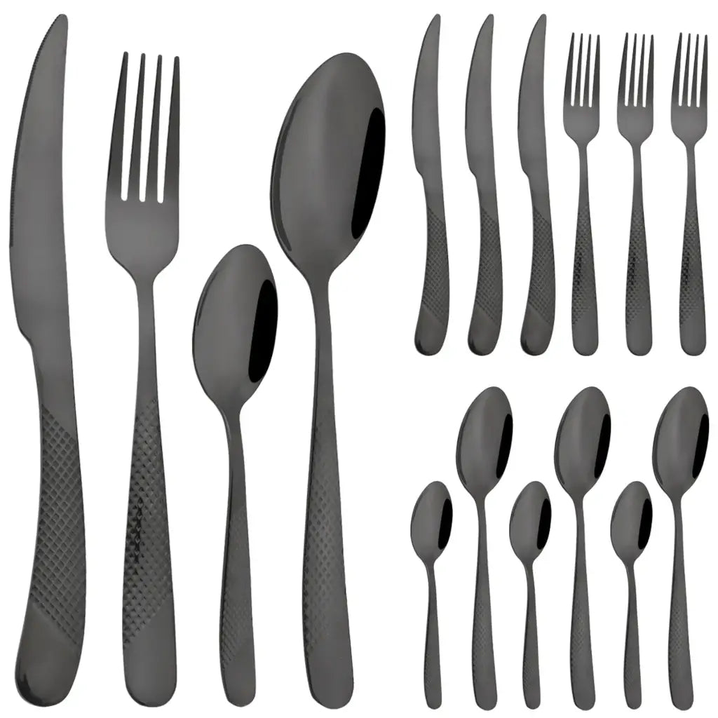 Luxury Western Stainless Steel Silverware Set (24 Piece Set)