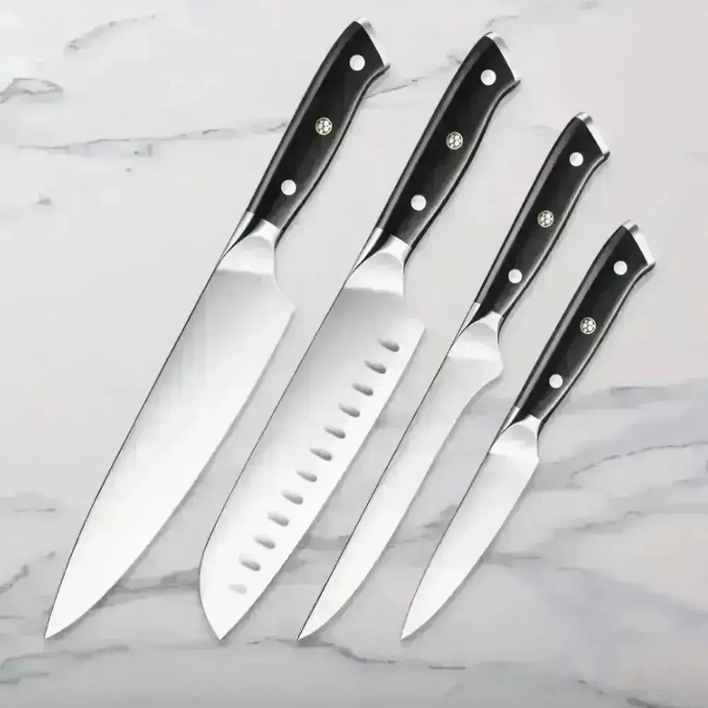 German 1.4116 High Carbon Stainless Steel Knife Set (4