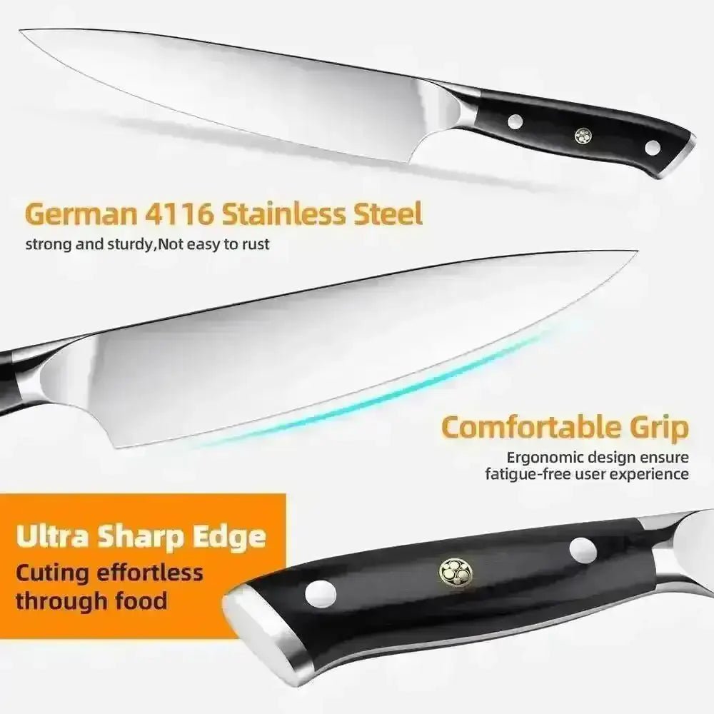 German 1.4116 High Carbon Stainless Steel Knife Set (4