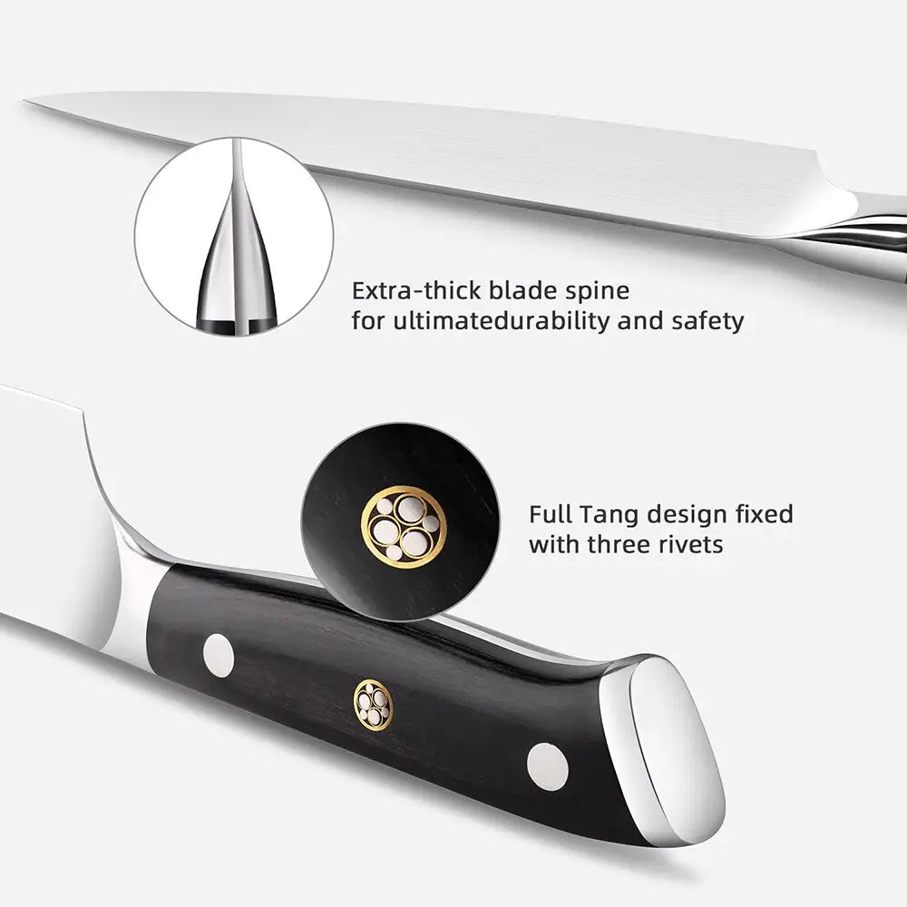 German 1.4116 High Carbon Stainless Steel Knife Set (4