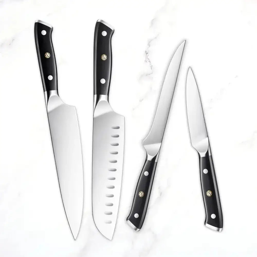 German 1.4116 High Carbon Stainless Steel Knife Set (4