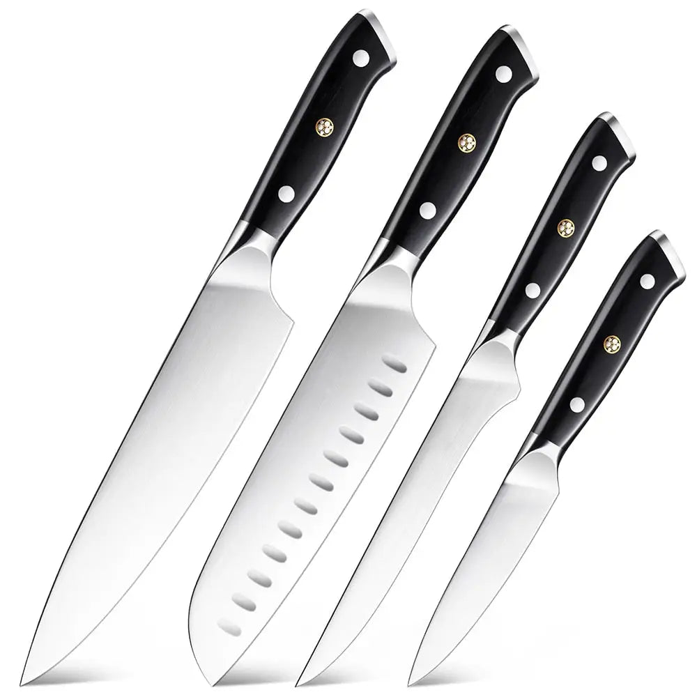 German 1.4116 High Carbon Stainless Steel Knife Set (4