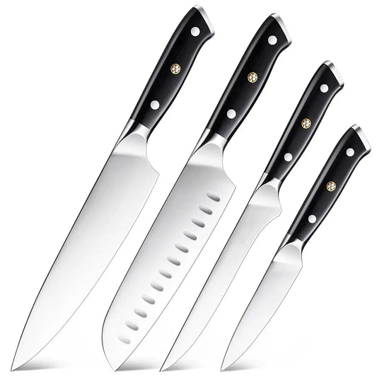 German 1.4116 High Carbon Stainless Steel Knife Set (4