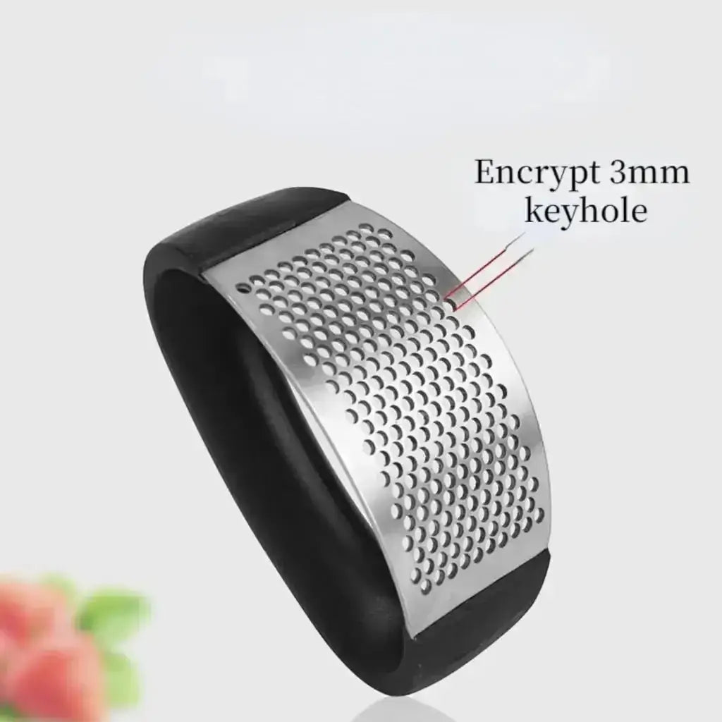 Stainless Steel Garlic Press - Garlic Crusher 3 mm wide holes