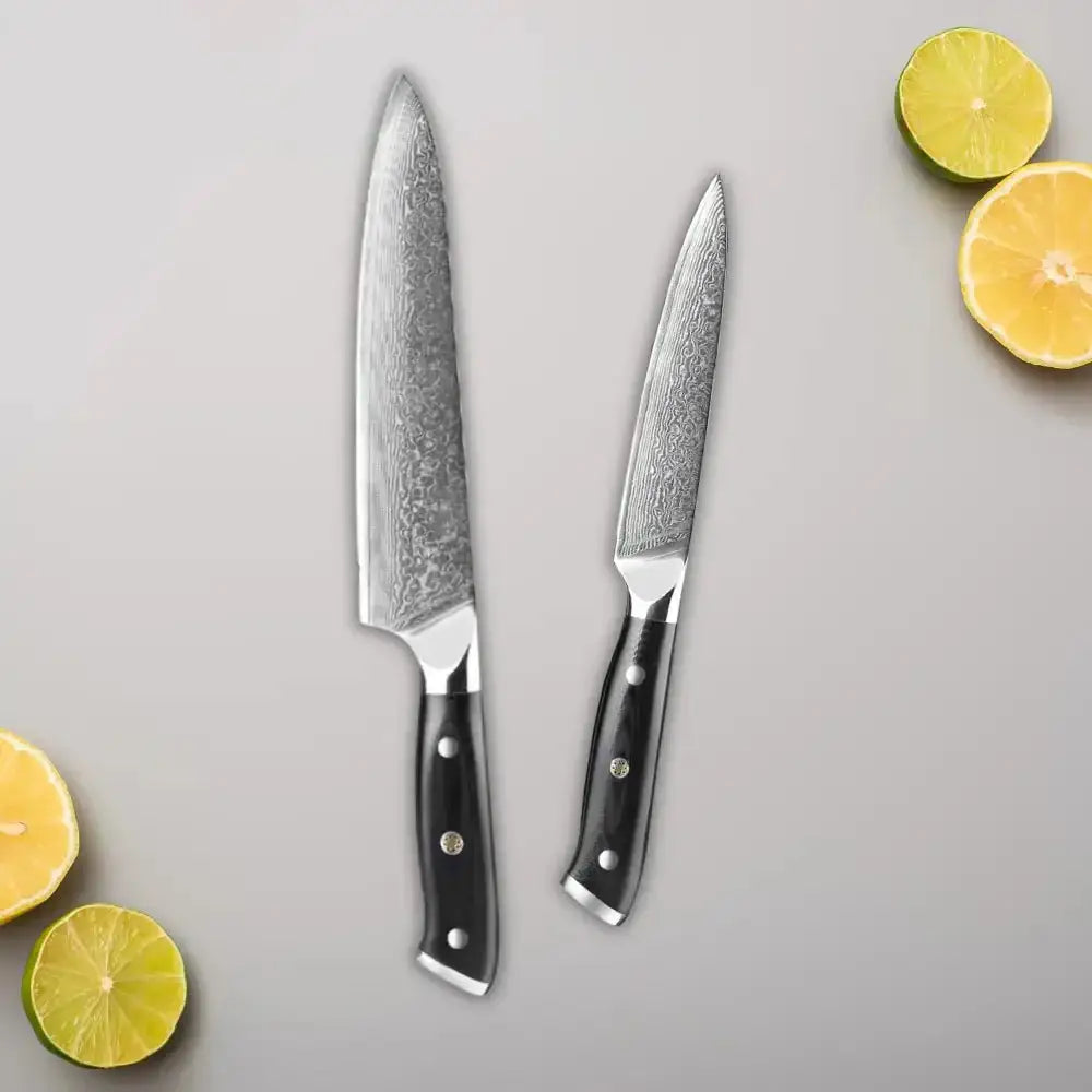 2 Piece Damascus Steel Chef Knife Set(Executive Series) -