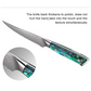 Damascus Steel Knife 5.5 Inch Steak Knife Abalone Shell