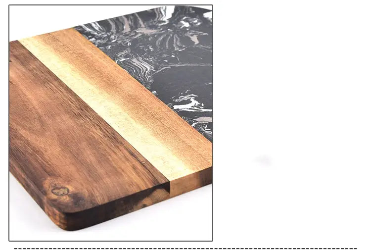 Marble and Acacia Wood Kitchen Chopping Board