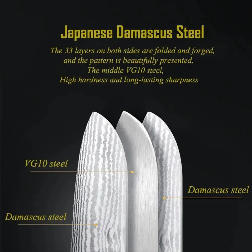 2 Piece Damascus Steel Chef Knife Kit (Executive Series) - characteristics